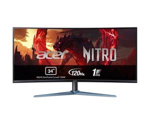 Monitor Acer NITRO ED0 ED340CUJ0BMIIPX 34" WQHD 120Hz VA Curvo Zeroframe AdaptiveSync Altavoces
