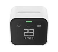 Monitor ambiental portátil multifuncional, detector de aire para evaluación de temperatura y humedad PM10 y conexión de diseño eficiente, herramienta de análisis ambiental