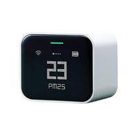 Monitor ambiental portátil multifuncional, detector de aire para evaluación de temperatura y humedad PM10 y conexión de diseño eficiente, herramienta de análisis ambiental