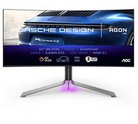 Monitor gaming - AOC Porsche PD34, 34 ", WQHD, 0,03 ms, 240 Hz, Negro