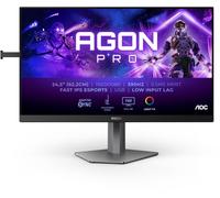 AOC Agon Pro AG256FS - Monitor Gaming FHD de 24,5 Pulgadas, 390 Hz, 0,5 ms, FreeSync Premium, Comp. G-Sync, HDR400 2X HDMI, DisplayPort, USB Hub Negro/Gris, IPS, Adaptive Sync