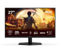 AOC Gaming Q27G42ZE - Monitor Gaming Quad HD de 27 Pulgadas, 240 Hz, 1 ms, Comp. G-Sync, HDR10 (2560x1440) Negro-Rojo