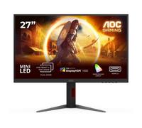 AOC U27G4XM Gaming Monitor 27 Pulgadas, 160Hz Panel Fast IPS, 1ms GtG, HDR1000, Adaptive Sync, G-Sync Compatible, Altura Ajustable, (3840x2160 HDMI 2X 2.1 DP 1x 1.4 USB Hub) Negro