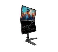 Monitor Arms Dual LCD Monitor Desk Mount Stand 17"-27" Monitor Mount Stand Up and Down Dual Screen Monitor Mount Arm with 75/ 100mm VESA Hold Up to 22 Lbs Monitor Accessories (Style : A) (B)