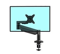 Monitor Arms Single Monitor Desk Mount Stand Tilt and Swivel Adjustable Aluminum Alloy Single Desk Arm Stand Monitor Stand with 2 USB3. 0 Ports 3 Colors Monitor Accessories (Black 1)