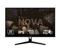 Arozzi Nova 32" Monitor Gaming IPS QHD 2560×1440, 180 Hz, 1 ms, FreeSync, HDR, Altavoces Integrados - Negro