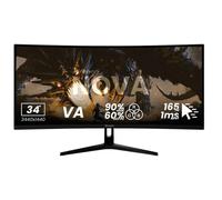 Monitor Arozzi Nova 34" UltraWide QHD 165Hz VA Curvo 1 ms HDR Altavoces Negro