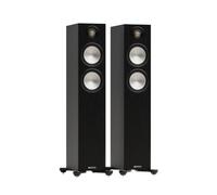 Monitor Audio Bronze 300 7G Altavoz de pie, Controladores duales de 6 Pulgadas, para Cine en casa, Audio de 2 Canales, Juegos y Entretenimiento en la Sala de Estar, Color Negro (par)