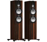 Monitor Audio Gold 500 6G macasar (lote de 2) - Altavoz de torre, 300 W, Bass-reflex, 4 ohm