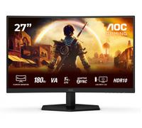 AOC C27G42E Gaming Monitor 27 Pulgadas 180Hz Panel Fast VA, 1ms GtG, HDR10, Altavoces, (1920x1080 HDMI 2X 2.0) Negro