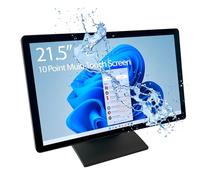 Monitor capacitivo LED de 10 puntos multitáctil HDMI VGA de 22 pulgadas (21.5 pulgadas) con visualización 16:9 de 1080p, visualización táctil de diseño plano sin costuras, ideal para oficina, punto de