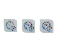 Monitor Clima Interior 3 Piezas Confort Monitor Clima Interior | Sin pilas, funcionamiento mecánico, escala grande clara, 3 unidades pack, ahorro energético