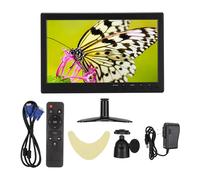 Monitor con altavoz integrado y múltiples puertos de salida. Pantalla IPS de alta resolución de 10,1 pulgadas para equipos de videovigilancia