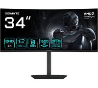 Monitor Curvo GS34WQCA VA 34 WQHD 21:9 120Hz FreeSync Premium / VESA Adaptive Sync - GIGABYTE