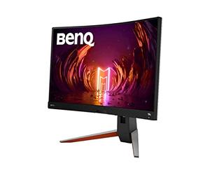 Monitor curvo para juegos de simulación de carreras BenQ MOBIUZ EX2710R de 27 pulgadas, QHD 2K HDRi 1000R, 165 Hz, 1 ms de MPRT, compatible con PS5/Xbox X, Metallic Grey