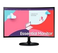 Monitor Curvo Samsung Essential Monitor S3 S24C364EAU/ 24'/ Full HD/ Negro