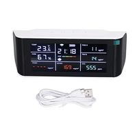 Monitor de aire de Brilluxa, Wifi CO2 Monitor portátil, 9 en 1 Monitor de calidad del aire para bodegas y casas