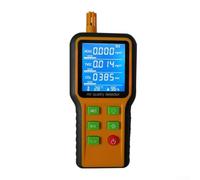 Monitor de aire recargable para entornos interiores, mide dióxido de carbono, formaldehído, TVOC, temperatura, humedad con pantalla LCD y alertas de nivel de riesgo