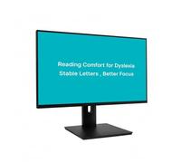 Monitor de asistencia de 27 pulgadas para dislexia, tecnología de luz basada en la ciencia, reduce el estrés visual, mejora la comodidad de lectura, enfoque y comprensión, compatible con USB y HDMI