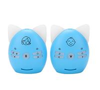 Monitor de Audio para Bebés, Blue Baby Sound Monitor Inalámbrico con Alerta de Sonido Música para Dormir para Bebés para Ancianos Habla Bidireccional para el Hogar(Enchufe UE 100 a 240V)