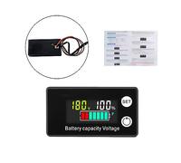 Monitor de batería de 12 V 24 V 36 V 48 V 60 V 72 V 84 V Battery Meter multifunctional DC8-100 V LCD batería del voltímetro para coche con alarma del sensor de temperatura para Cars Boats Motorhome.
