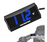 Monitor de batería de automóvil: voltímetro digital automático con pantalla LED | Probador de batería resistente a la intemperie, medidor de voltaje impermeable para monitorear el voltaje y el estado