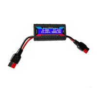 Monitor de batería de fuente de alimentación con pantalla LCD retroiluminada digital para medición de descarga de energía de corriente de voltaje, 0 150 A, 0 60 V, 0 6554 W para pruebas de eficiencia