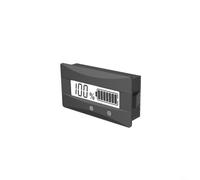 Monitor de batería LCD digital para baterías de ácido y litio de 12 V, 24 V, 48 V, con lecturas precisas de voltaje y bajo consumo de energía (blanco)