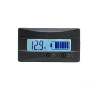 Monitor de batería LCD digital para baterías de ácido y litio de 12 V, 24 V, 48 V, con lecturas precisas de voltaje y bajo consumo de energía (azul)