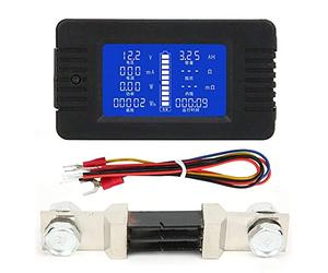 Monitor de Batería Pzem-015, 0-200V 0-300A, Pantalla LCD, Medidor de Voltaje Corriente Potencia Energía Capacidad Impedancia, Incluye Shunt 300A
