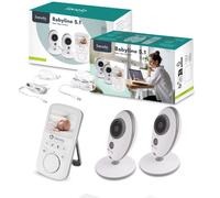 lionelo BabyLine 5.1 Monitor de bebés Comunicación Bilateral Modo Nocturno Alerta de Falta de Cobertura 8 Nanas Sistema de Ahorro de energía VOX hasta 24 h