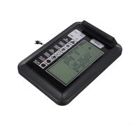 Monitor de bicicleta estática para bicicletas estacionarias y entrenadores elípticos, velocímetro de bicicleta de fitness con kilometraje, tiempo, calorías, visualización de velocidad, plástico negro