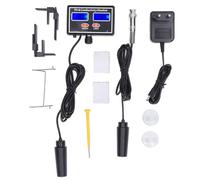 Monitor de Calidad del Agua 8 en 1 con Pruebas continuas Las 24 Horas - pH Digital SG EC Salt ORP TDS CF y medidor de Temperatura con Pantalla Triple y compensación automática de