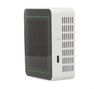 Monitor de calidad del aire 10 en 1 para Tuya WiFi, sensor CO2/PM2.5/HCHO/CO con pantalla de 2,8 pulgadas, medidor de temperatura y humedad, autocalibrador, USB-C, para oficina y hogar (blanco)