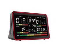 Monitor de Calidad del Aire 12 en 1 para Interiores, Medidor de Calidad del Aire de 7" para Incendios Forestales, para PM2.5, CO2, TVOC, Medidor de