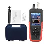 Monitor de calidad del aire, contador de partículas Detector PM2.5 PM10 de 3/6 canales con retroiluminación de 3,2 pulgadas Pantalla a color Probador de calidad del aire Uso doméstico(TC-8200 6