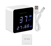 Monitor de calidad del aire en interiores y exteriores para partículas de partículas PM2.5, medidor detector de contaminación portátil compacto BAIVON Probador de calidad del aire para uso en viajes e