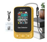 Monitor De Calidad Del Aire, Funciona Con Pilas, 8,5 X 5 X 2 Cm, Detector De CO Recargable Con Temperatura, Detector De Monóxido De Carbono, Multifunción, Para El Hogar, Interior, Habitación, Coche, H