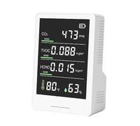 Monitor de calidad del aire, Monitor portátil de calidad del aire, Detector CO2, TVOC, HCHO, contador partículas humedad y temperatura for coche doméstico para el hogar