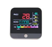 Monitor de Calidad Del Aire Pm2.5, Interior,Probador de Calidad Del Aire 4 En 1 Y Tvoc Tester, Probador De Aire Multifuncional Con Pantalla LED Para Hogar, Escuela, Decidido