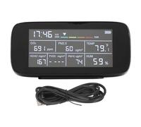 Monitor de calidad del aire Probador de aire interior multi funcional PM2.5 PM10 CO2 TVOC Temperatura Temperatura Pantalla con pantalla LCD para la escuela en casa Material ABS
