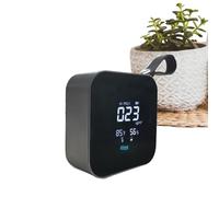 Monitor de calidad del aire recargable por USB, detector PM2.5 para interiores con pantalla LED y correa, probador de aire multiusos para restaurantes, hoteles, hogares, oficinas y más, monitor de