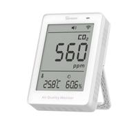 Monitor de calidad del aire Sonoff Airguard CO2 NDIR Wi-Fi Matter USB-C Blanco
