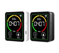 Monitor De Calidad del Aire: Temperatura De 3 En 1 | Detector De Humedad con Pantalla LCD | Sensor De Aire Interior Portátil para Hospital Escolar, Oficina En Casa | Dormitorio, Dormitorio, Hotel,