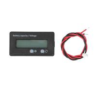 Monitor de capacidad de batería y voltímetro LCD para baterías de litio y ácido - Pantalla de uso de energía del acumulador con interruptor manual - Soporte para rango de 7,4 V a (12-84V)