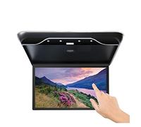 Monitor de Coche 19 Pulgadas, Reproductor vídeo for, 1080P, TV Techo Multimedia, Pantalla Montaje en vehículo, retroiluminación Viajes Familiares por Carretera(Touch Light Black)