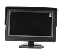 Monitor de Coche con Vista Trasera de 4,3 Pulgadas, Resolución de 480x272 PX Relación de Aspecto 16:9 180 Grados Función de Pantalla de Coche Ajustable Monitor de Coche para Coche, Camión, Camioneta