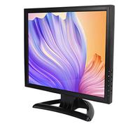 Monitor de Computadora LED, 720P 1080P Control Remoto Monitor de PC de 17 Pulgadas VGA AV BNC USB DC Entrada Ajustable para Monitoreo (Enchufe de la UE)