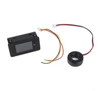 Monitor de Consumo Eléctrico 0-100A para Reguladores de Voltaje | Doble pantalla voltaje, medición corriente 0-100A, potencia para activa, factor de potencia, consumo energético total