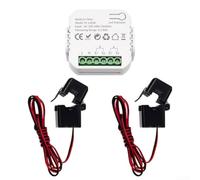 Monitor de Consumo Eléctrico para zigbee 2 Canales para tuya(2CT) | Compatible para zigbee, app para tuya/Smart Life, monitoreo 2 canales, alertas push, remoto